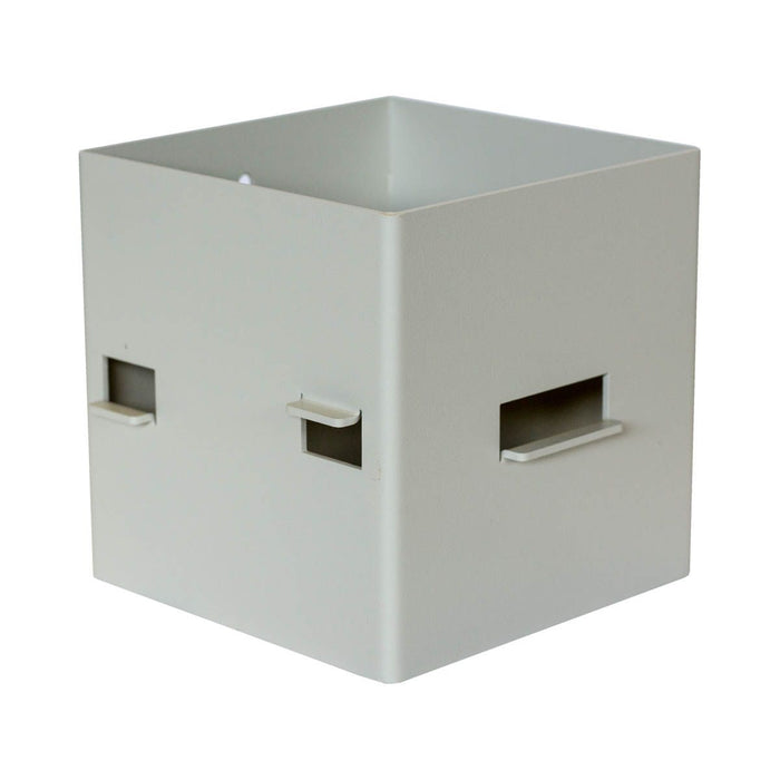 Box mit Regal, Wandmontage: 1 Stk. - LINE - grau mit Eichenregal