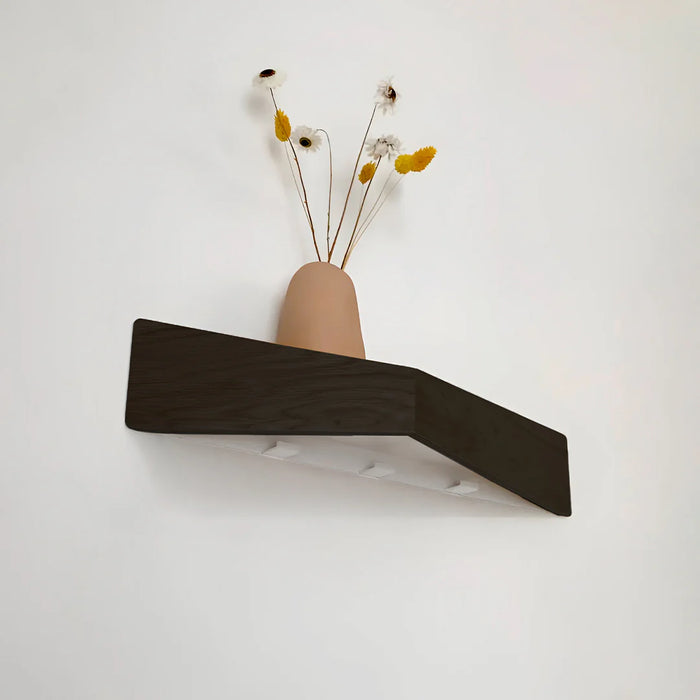 Wall-mounted bedside table: 2 pcs. - BESIDE - white with white drawer